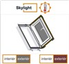 DOBROPLAST - SKYLIGHT LOFT PREMIUM plastový střešní výlez PVC bílá 4/7 - 45/73cm